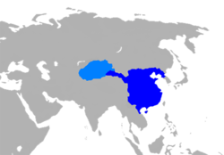 MS 2 yılında Han Hanedanlığı Haritası