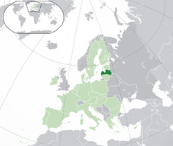 Letonya haritadaki konumu