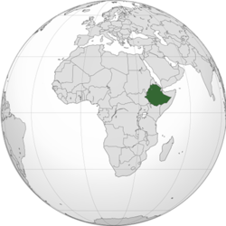 Etiyopya haritadaki konumu