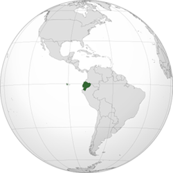 Ekvador haritadaki konumu
