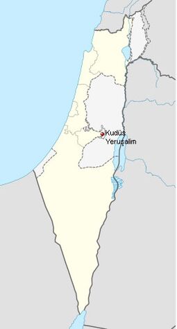Kudüs Harita Konumu