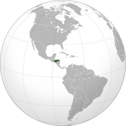 Honduras haritadaki konumu