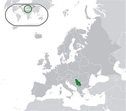 Sırbistan haritadaki konumu