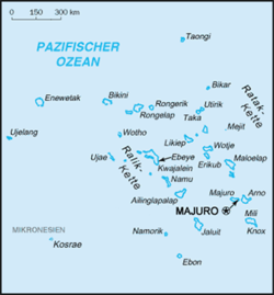 Marshall Adaları konumu