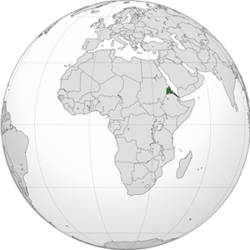 Eritre haritadaki konumu