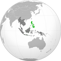 Filipinler haritadaki konumu