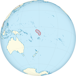 Tuvalu'nun Dünya Haritasındaki Konumu