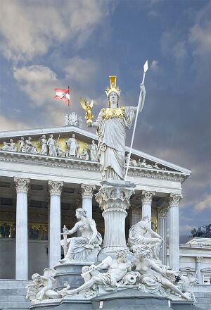 Başkent Viyana'da bulunan parlamento binası