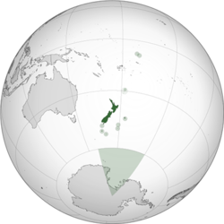 Yeni-Zelanda Dünya haritasındaki konumu