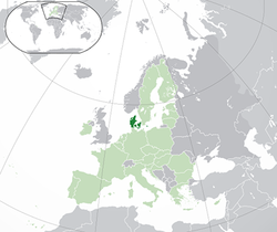 Danimarka haritadaki konumu