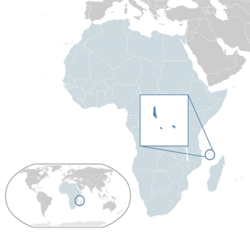 Komorlar haritadaki konumu