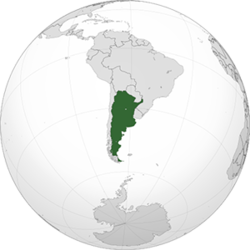 Arjantin haritadaki konumu