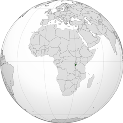 Burundi Cumhuriyeti haritadaki konumu
