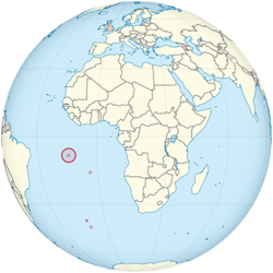 Ascension Adası haritadaki konumu