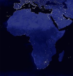 2000'de çekilen uzaydan Afrika fotoğrafı