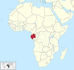 Gabon haritadaki konumu