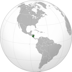 Nikaragua haritadaki konumu