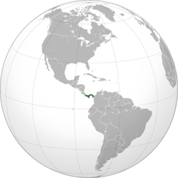 Panama haritadaki konumu