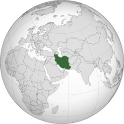 İran'ın Dünya haritasındaki Konumu