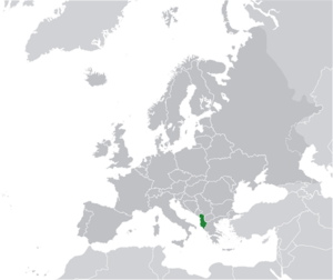 Arnavutluk Avrupa Haritasındaki Yeri.png