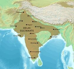 Delhi Sultanlığı Haritası