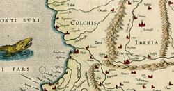 The map of ancient kingdoms of Colchis and Iberia