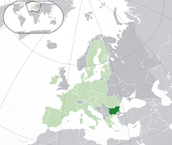Bulgaristan haritadaki konumu