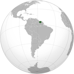 Surinam haritadaki konumu