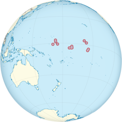 Kiribati haritadaki konumu