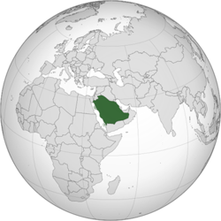 Suudi Arabistan haritadaki konumu