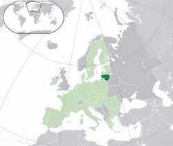 Litvanya haritadaki konumu