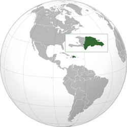 Dominik Cumhuriyeti haritadaki konumu