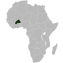 Burkina Faso haritadaki konumu
