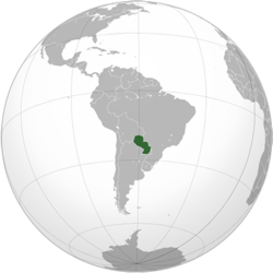 Paraguay haritadaki konumu
