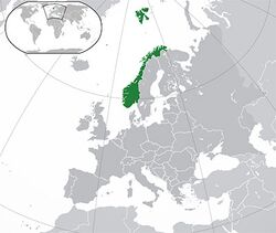 Norveç haritadaki konumu