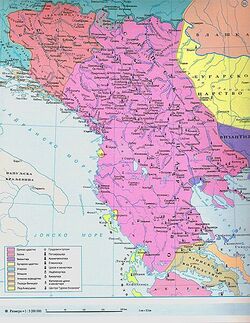 Sırp İmparatorluğu sınırları