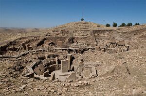 Cilalı Taş Devri'ne ait arkeolojik sit alanı olan Göbeklitepe'den bir görünüm