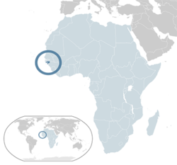 Gine-Bissau haritadaki konumu