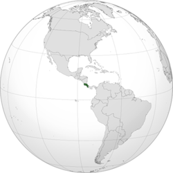 Kosta Rika haritadaki konumu