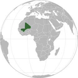 Mali haritadaki konumu