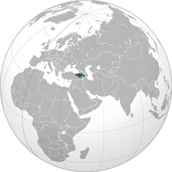 Ermenistan haritadaki konumu