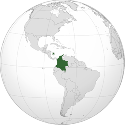 Kolombiya haritadaki konumu