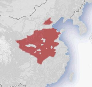 Zhou Hanedanı Haritadaki Konumu.jpg