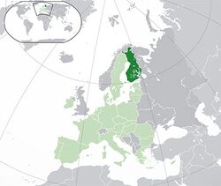 Finlandiya haritadaki konumu