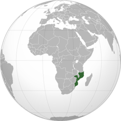 Mozambik haritadaki konumu