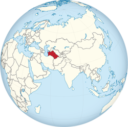 Türkmenistan haritadaki konumu