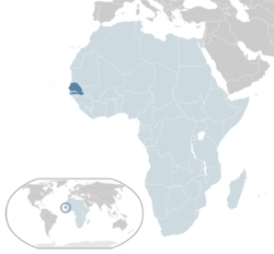 Senegal haritadaki konumu