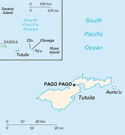 Amerikan Samoası konumu
