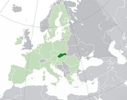 Slovakya haritadaki konumu
